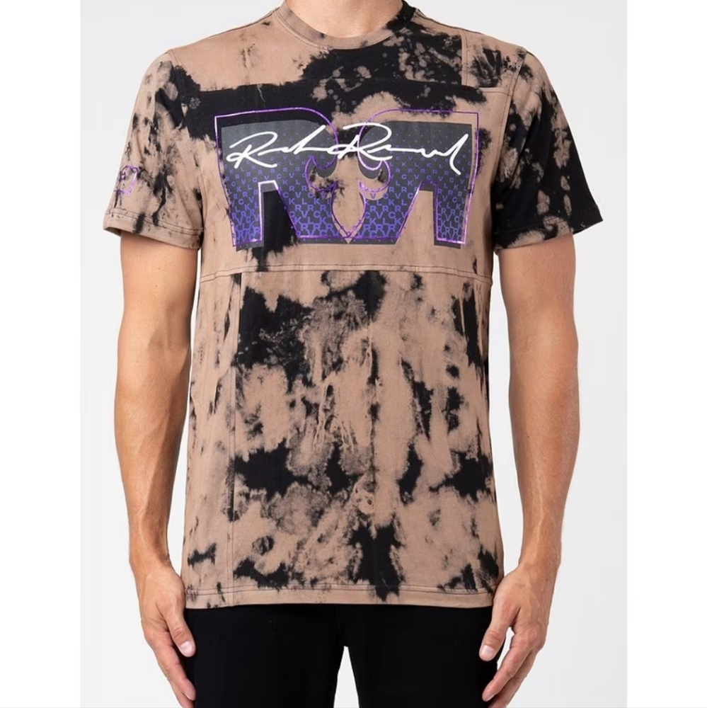 🆕️Rock Revival Shortsleeve Metallic-Logo Tie-Dye T-Shirt. Men's Size: XL